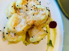 青芥芝麻明虾球-天顺渔港·海景餐厅(星海广场店)