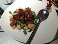 黑椒爆炒极品牛肉粒-皇朝会.经典传统粤菜(外滩店)