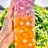 葡萄酸奶➕糯叽叽芋圆‼️书亦烧仙草开挂了渐变色好美~