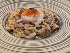 奶油培根意面配水波蛋-Cyclus Craft Kitchen薩克思手工厨房
