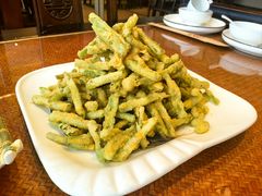 鸭黄豆角-唐山宴百姓府邸院落中餐