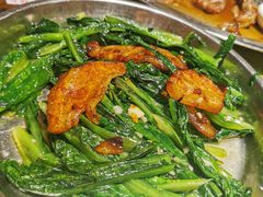 油麦菜炒叉烧-农汤老店(顺联公园里店)