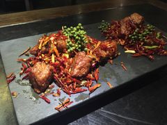 青芥蒜香牛柳粒-唐廊烤鸭店(工体店)