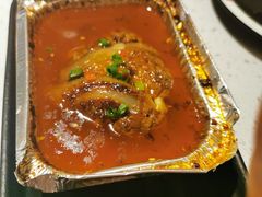 锡纸烤脑花-京韵胡同·酱香羊蝎子火锅涮肉(长寿路店)