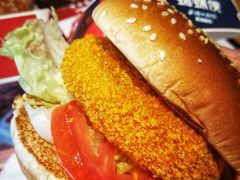 芝士厚菇素尊堡-肯德基(虹桥高铁店)