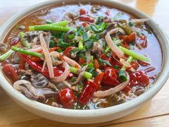 鸡杂绿豆粉-郑件洋芋饭庄