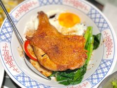 香煎巨霸鸡腿饭-開籠雀冰室(同和金铂店)
