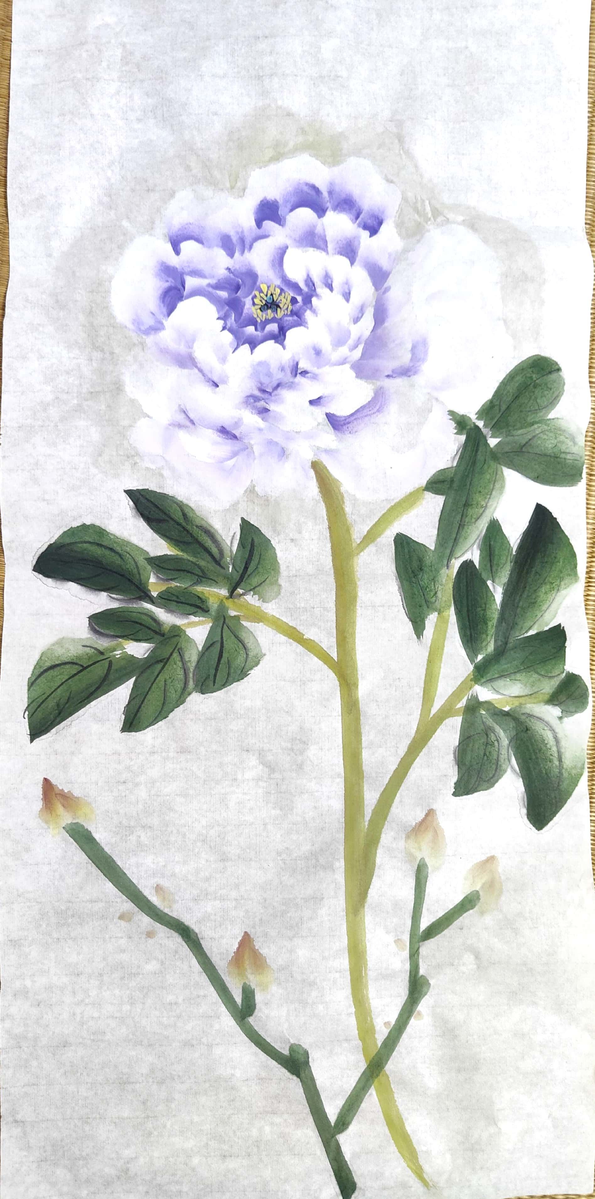 幼儿国画入门作为初学者,能将牡丹的丰腴与娇艳展现得如此生动,实属