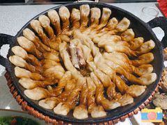 排骨豆角卷子-华盛园卷子王农家菜水库鱼