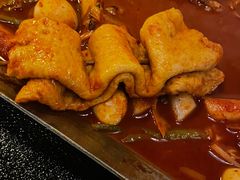 鱼饼火山炒年糕-包装马车·韩国料理·포장마차
