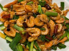 韭菜炒虾-老滇山寨•云南特色菜•地方菜•民族风情歌舞表演(金碧店)