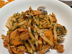 海鲜荠菜炒年糕-寻裕记·现炒浇头面(人民广场店)