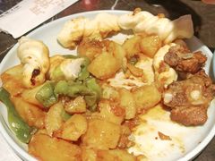 排骨豆角土豆粘卷子-粗粮人家·东北菜(洋桥店)