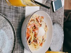 奶油汁培根溏心蛋意面-Future&Kitchen