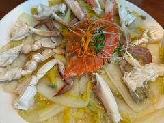 正蟹蒸白菜-渔傅印象滩涂霞浦海鲜(井大路店)