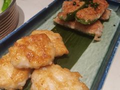 鱼饼拼酿尖椒-常来小聚·广州非遗传承餐厅(高德置地店)