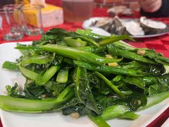 姜汁芥兰-先鲜鲫鱼粥