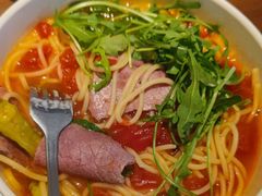 黑椒牛肉番茄酸汤意面-萨莉亚意式餐厅(三号湾广场店)