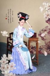 -后宫·古装汉服京剧儿童亲子全家福摄影