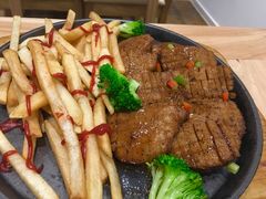 铁板牛排-朵朵开素食餐厅(后宰门街店)