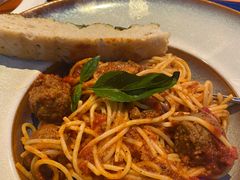 烩牛肉丸蘑菇意大利面-bluefrog蓝蛙(水游城店)