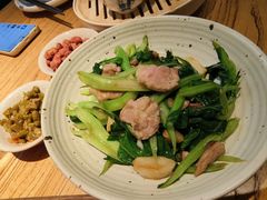 生炒广东菜心-潮粥荟·潮汕砂锅粥(朝阳大悦城店)