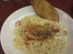 蒜蓉柠檬奶油酱大虾烩意大利面-卡朋厨房(289艺术园区店)