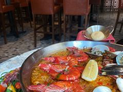 西班牙精选海鲜大虾铁板饭-BROWNSTONE布朗石西班牙餐厅(富城店)