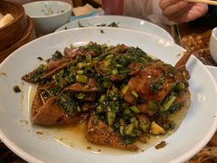 咸菜炒猪肝-双塔老饭店