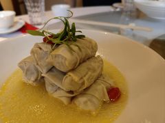 鸡汁荠菜百叶包-玫瑰厅上海菜(兴国路店)