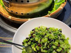 黑豆炒芥菜-甘家界牌柠檬鸭(青山店)