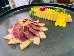 三年金钱火腿配大理手撕乳扇-泓0871臻选云南菜·味庄