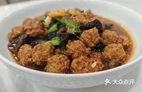 Shrimp and Lotus Root Balls in Sauce