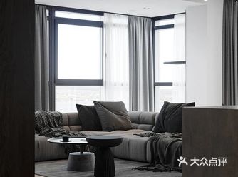 ️客厅和厨房面积75.54㎡，天花保留混凝土的质地