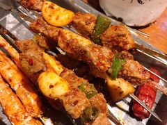 烤蒜瓣牛肉-福苗小骆驼烧烤(大唐不夜城店)