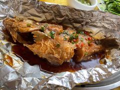 锡纸烧汁焗鲈鱼-肥姐美食(同福中路店)