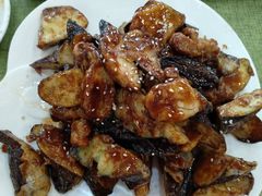 焦糖茄子牛肉粒-桃子餐厅·天津菜(红星路直营店)