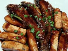 小黄鱼烧年糕-东方明珠老上海8号餐厅(东方明珠广播电视塔店)