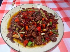 小炒牛肉-饶品富牛魔王辣味烧菜馆(船山路总店)