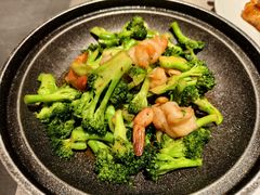 石烹虾西兰花-北平食府·北京烤鸭(北京西站六里桥店)