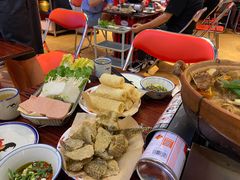 蔬菜拼盘-沙胆彪炭炉牛杂煲(成都玉林店)