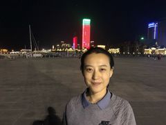 夜景-东港音乐喷泉广场