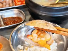 丹东黄蚬子-围炉肉舍•炭烤活鳗•丹东海鲜烤肉(步行街店)