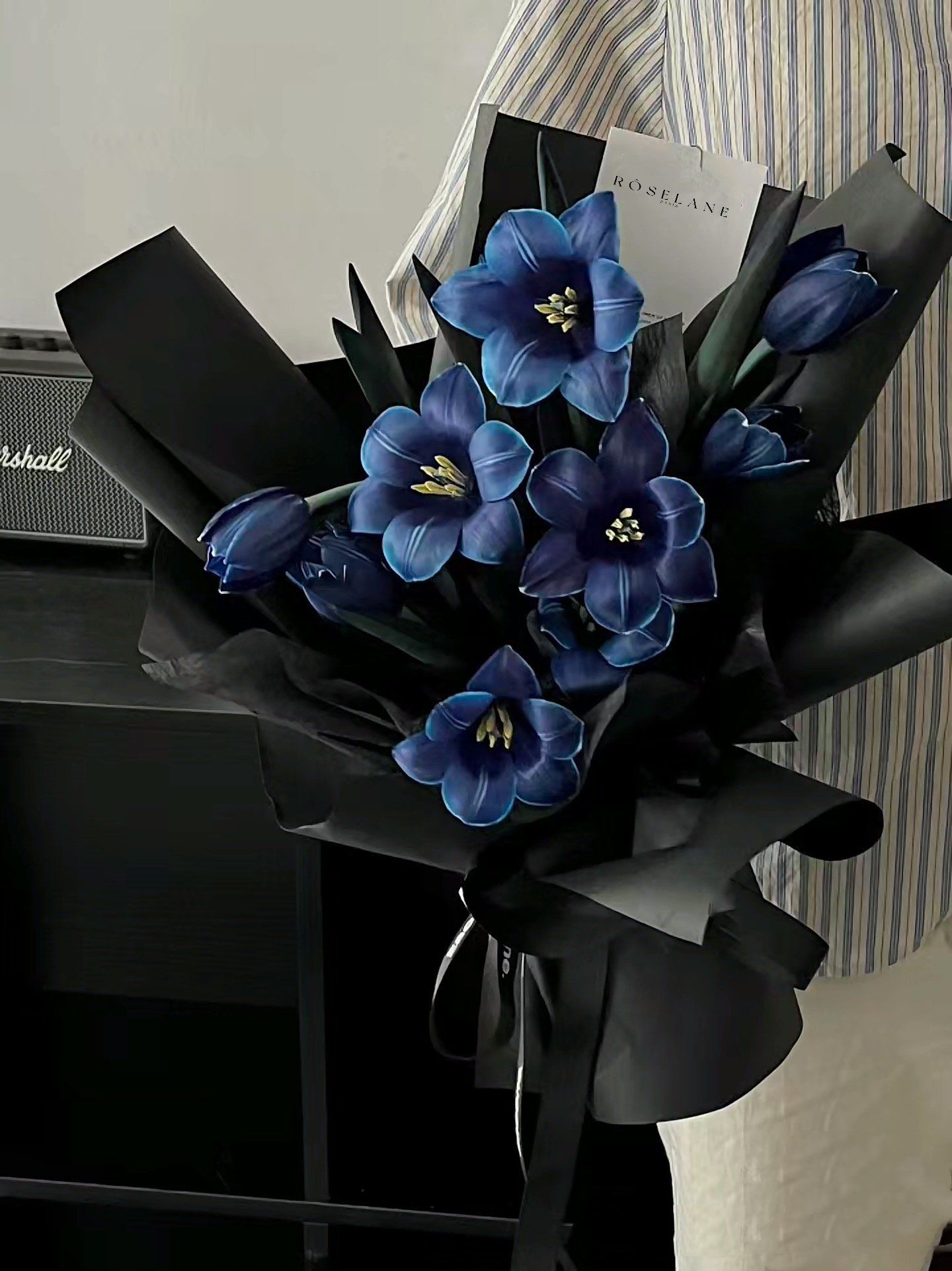 午夜蓝郁金香 一整个爱住了🩵