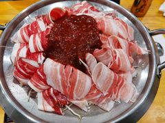 五花肉肥牛三吃锅-韩食汇