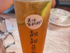 手打白桃乌龙柠檬茶-靓靓蒸虾·头牌蒸虾(万松园玲珑店)