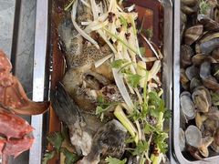 清蒸海鲈鱼-渔民船说·北塘海鲜·天津菜·海肠捞饭(北塘古镇店)