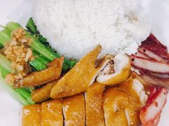 叉烧拼油鸡饭-老字号蛇口德记烧腊饭店·海鲜加工