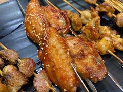 特色烤翅-宝记烧烤·碳锅羊肉·羊蝎子火锅·夜食社(文体路创始店)