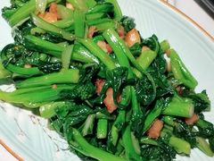 猪油渣炒有机菜心-秋色客家菜(流塘店)